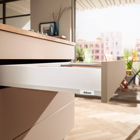 Blum MERIVOBOX S1 Drawer Side Height M (91mm) NL 500mm 40kg - Steel
