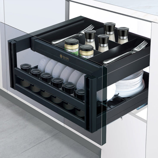 SH-ABC Drawer Aluminum Double-Deck Basket