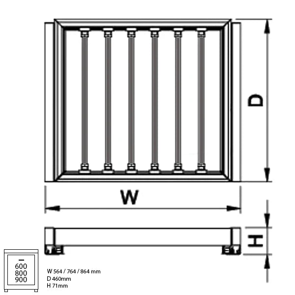 IDF Compacta Pull Out Trouser Rack - Rak Celana Tarik Aluminium custom image