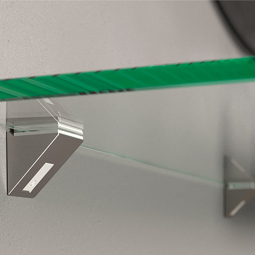 KALABRONE MINI square shelf support for glass shelves at Infinitting